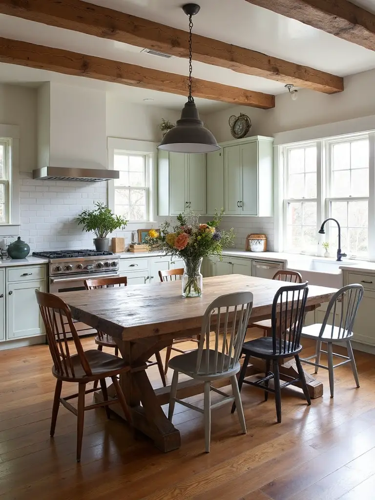 family gathering farmhouse dining tables