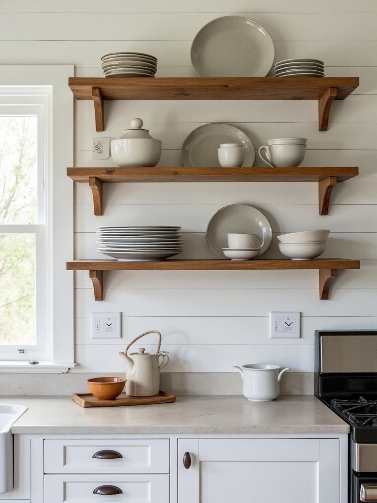 farmhouse plate rack display storage