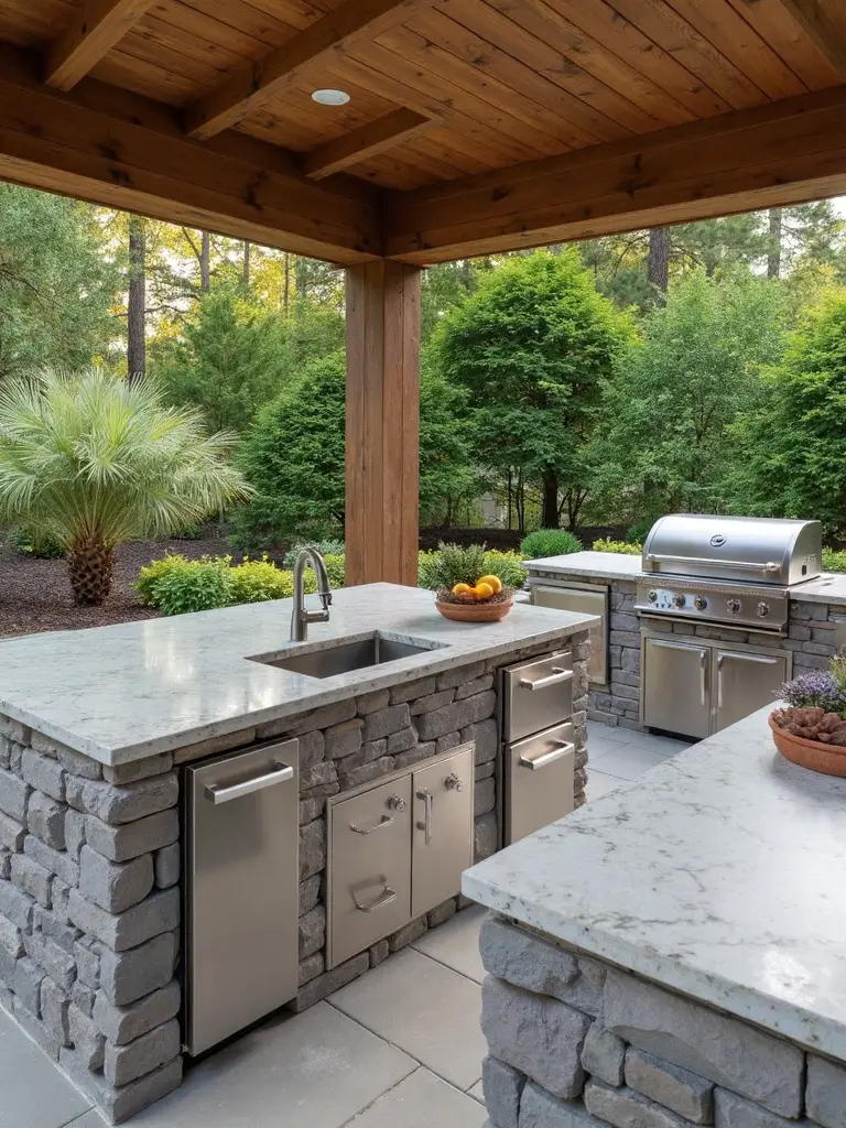 flexible organized efficient outdoor kitchens