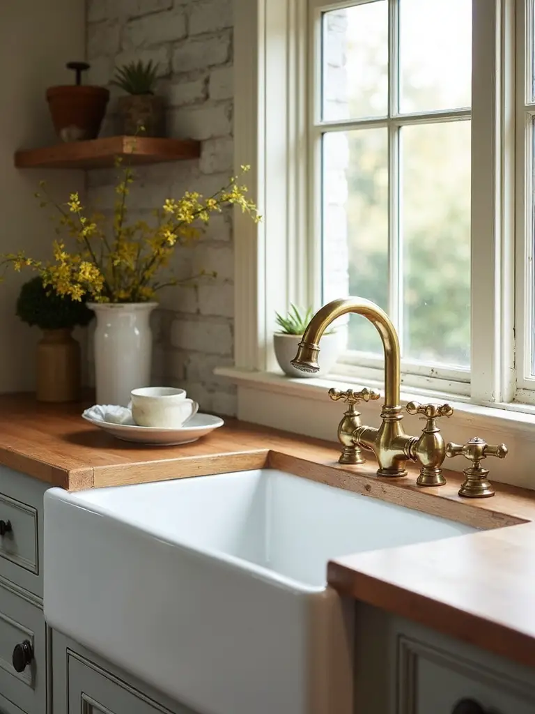 focal point of rustic kitchen charm