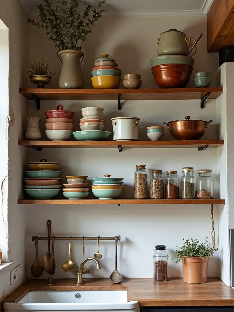 functional display in small kitchen