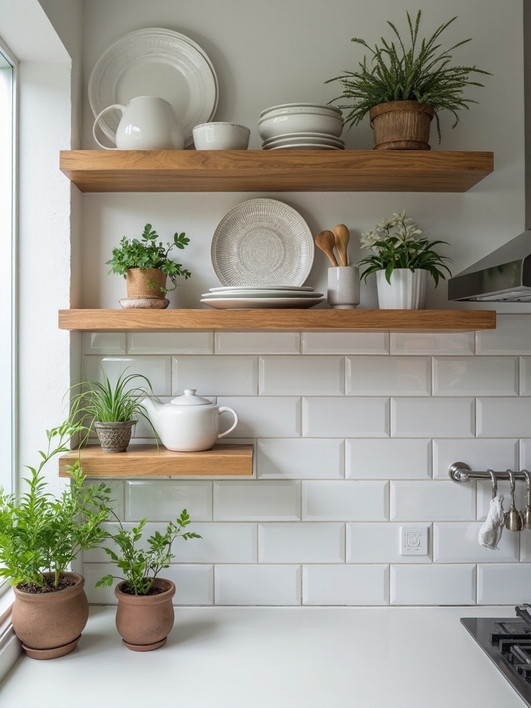 functional personal visually appealing open shelving