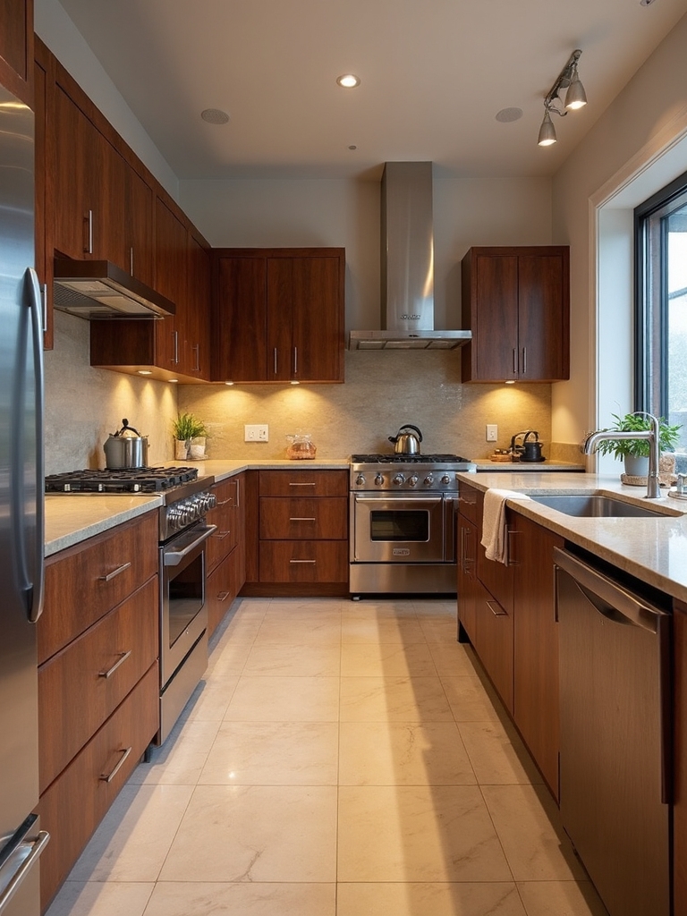 harmonious natural modern kitchen design