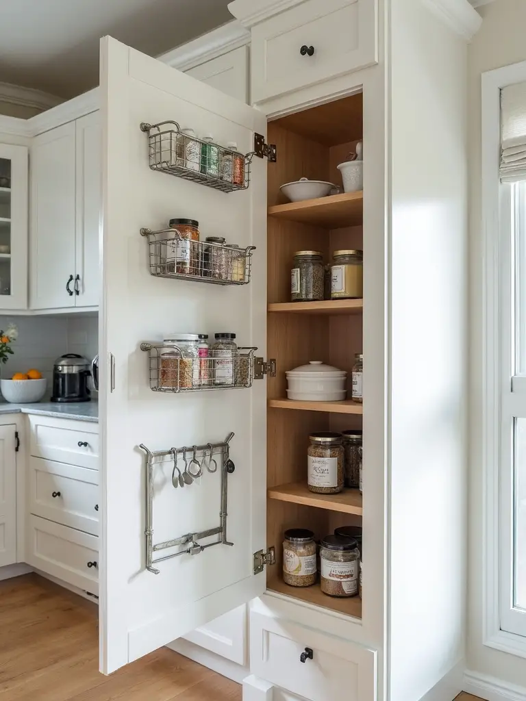 maximize storage in kitchen doors