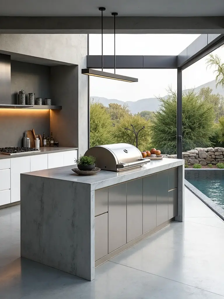 minimalist outdoor kitchen design principles