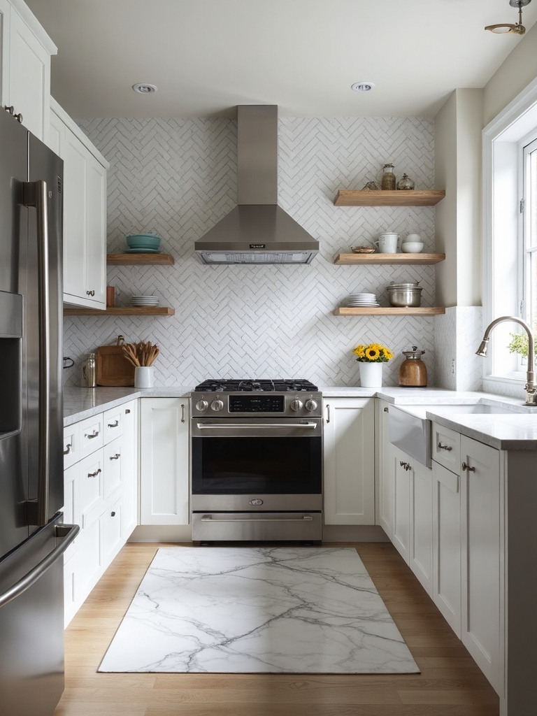 minimalist reflective customizable kitchen backsplash designs