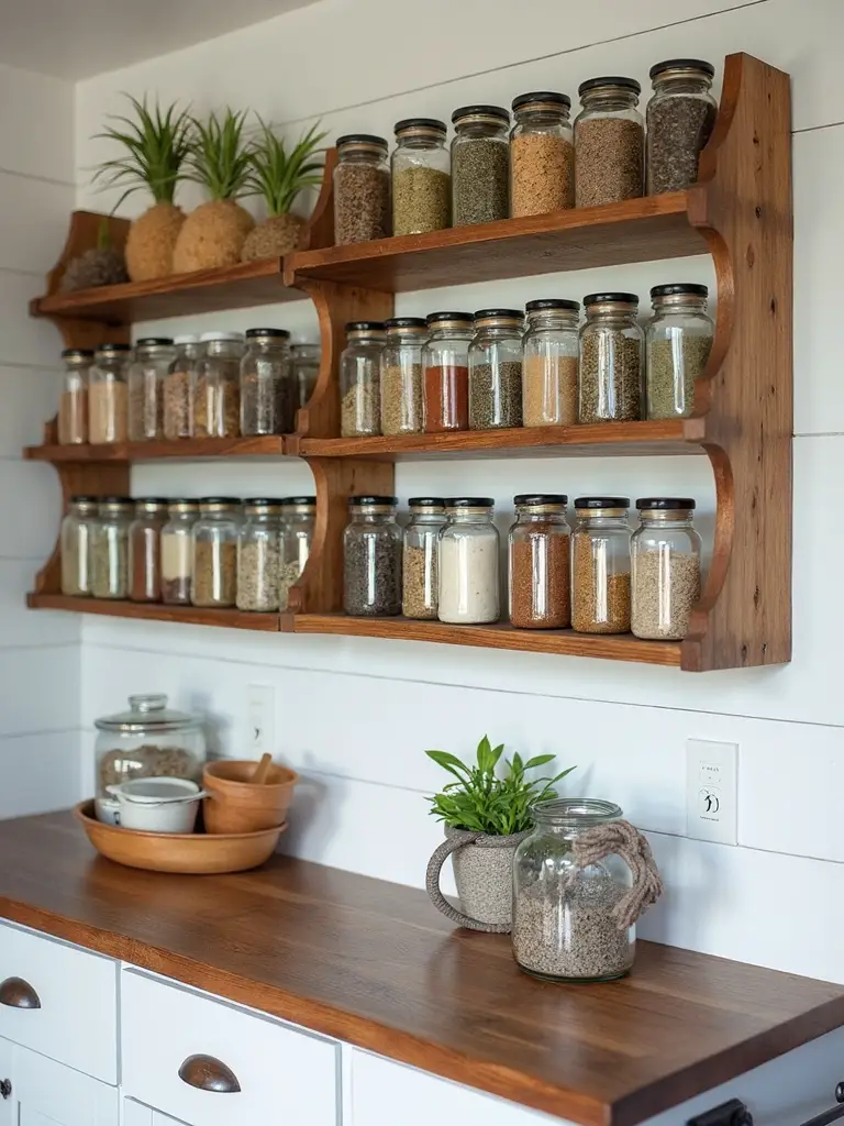organized accessible decorative functional spice racks