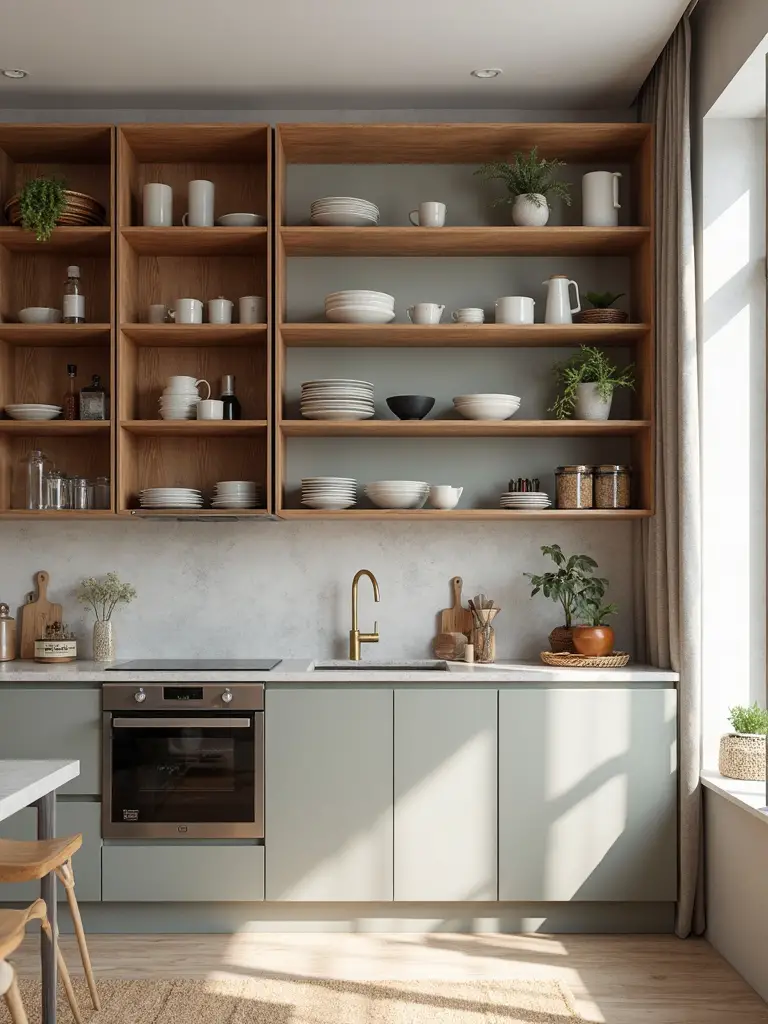 organized kitchen storage wall solution