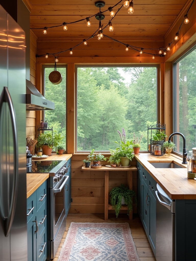 outdoor kitchen with indoor comfort