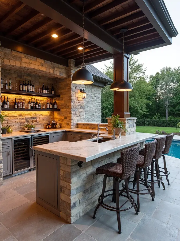 patio transformed into entertainment sanctuary
