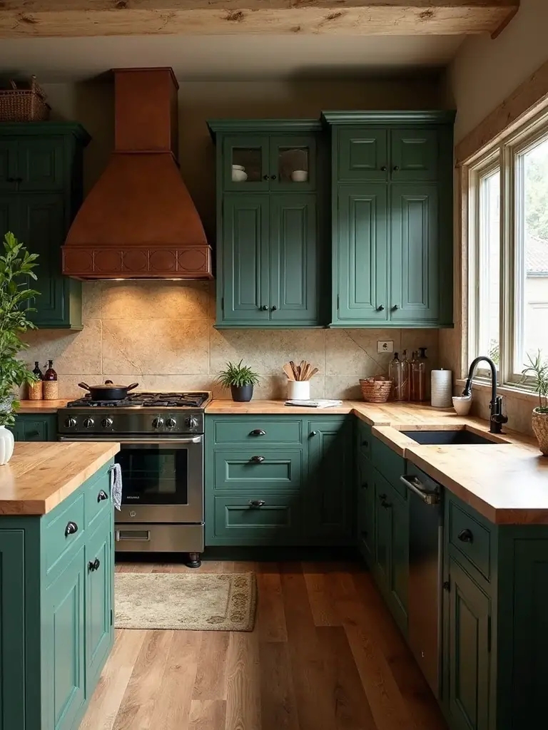 peaceful woodland kitchen serenity