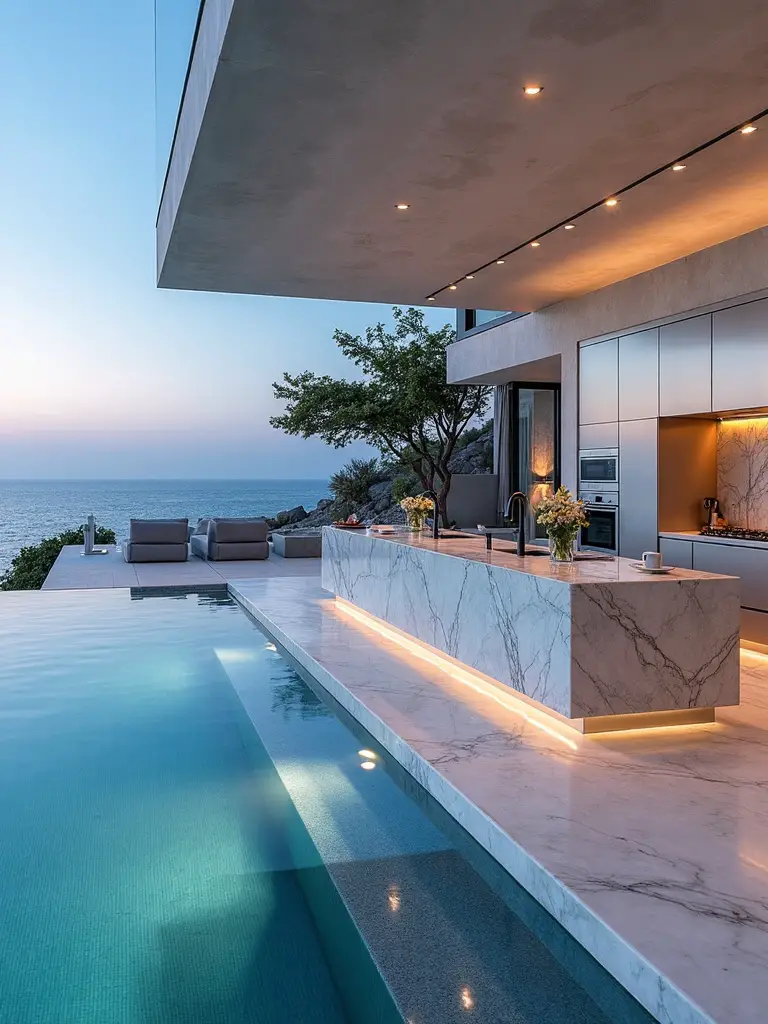 poolside kitchen resort style entertainment luxury year round usability