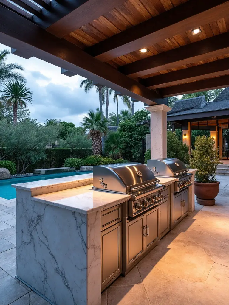 resort style outdoor kitchen destination