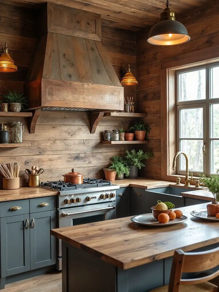 rustic backsplash focal point transformation