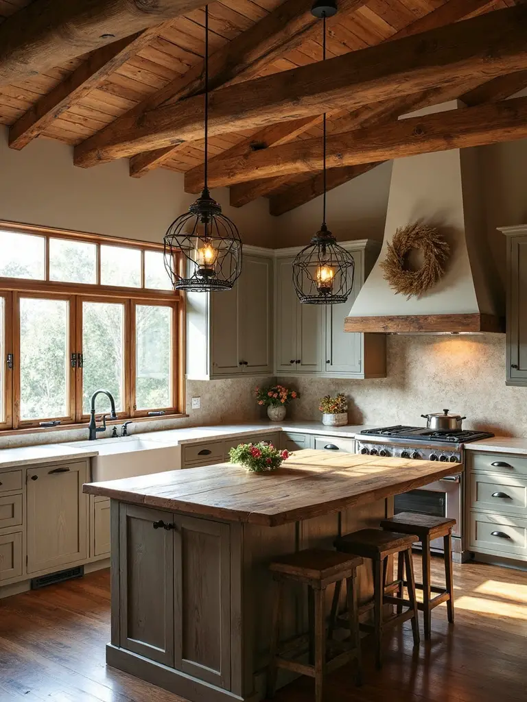 rustic farmhouse statement lighting fixtures