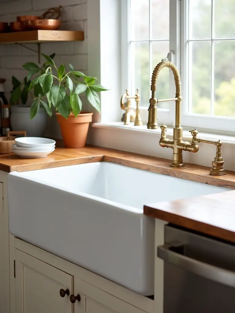 rustic functional anchoring farmhouse apron front sink