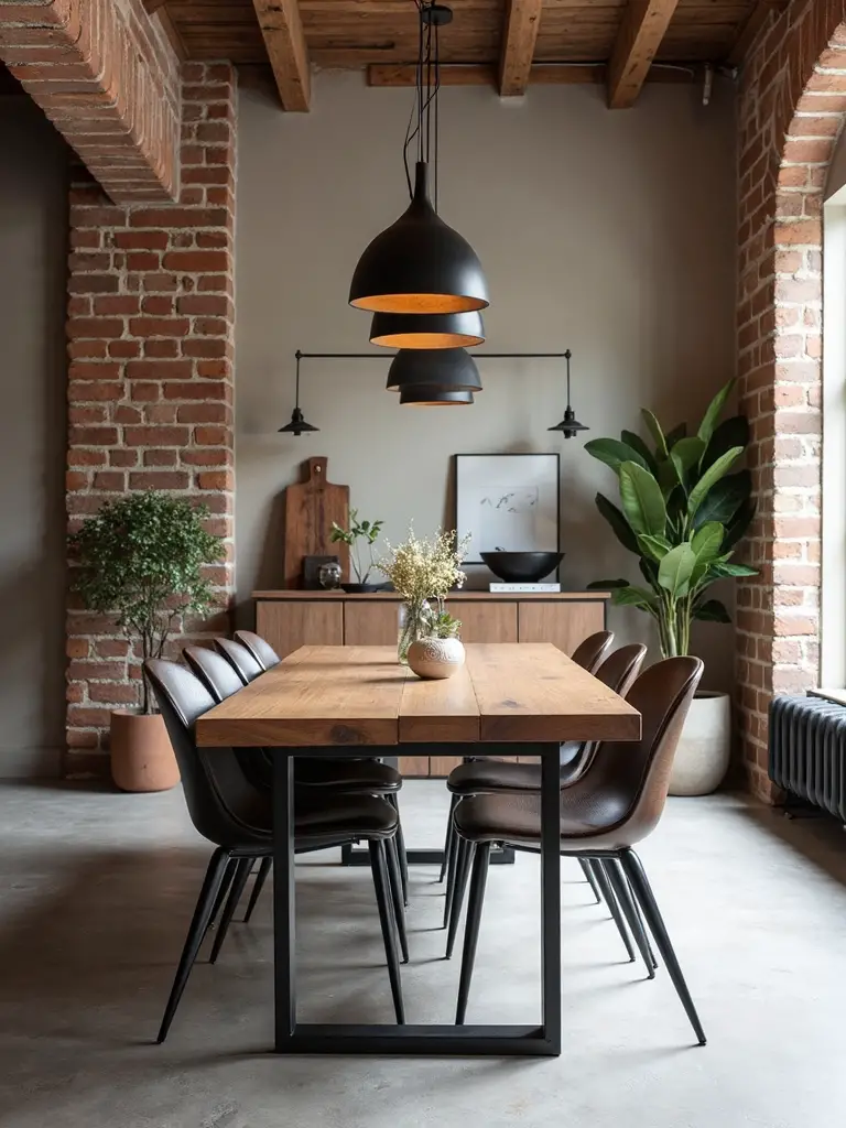 rustic modern blended design elements
