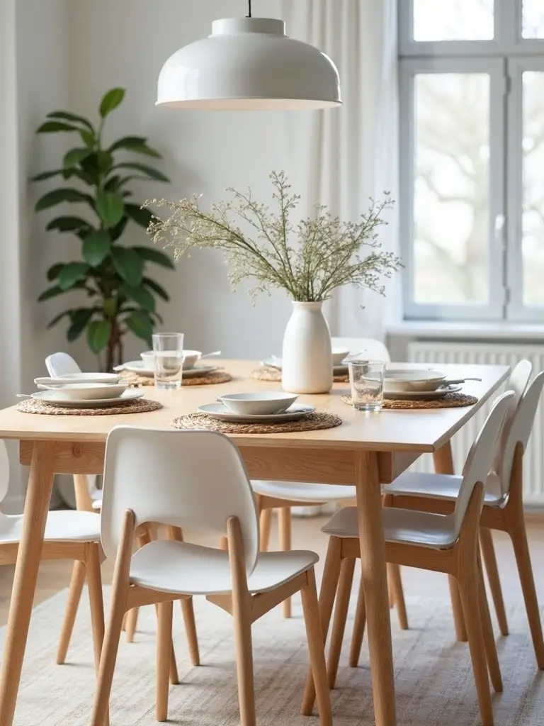 scandinavian rustic modern farmhouse tables