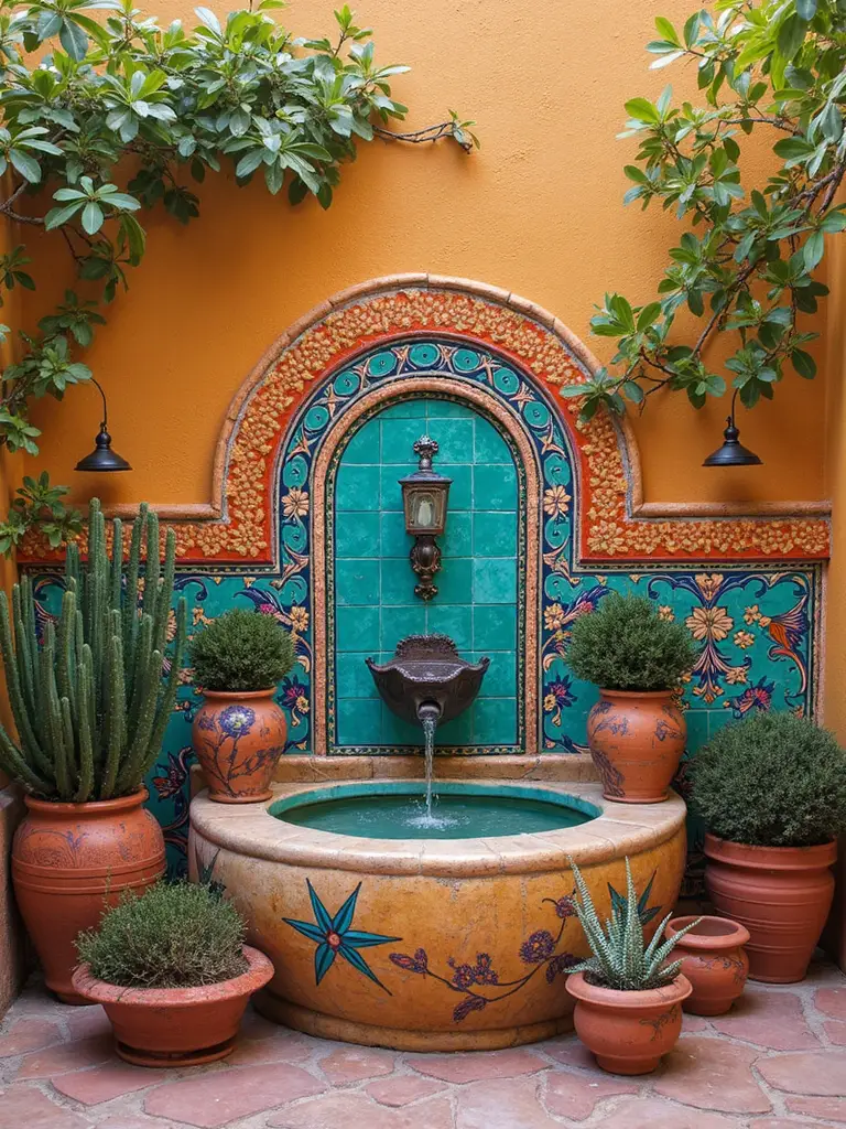 serene tranquil soothing water features