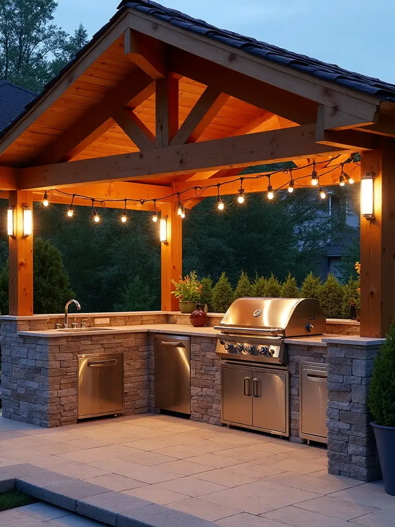 sophisticated outdoor entertaining destination