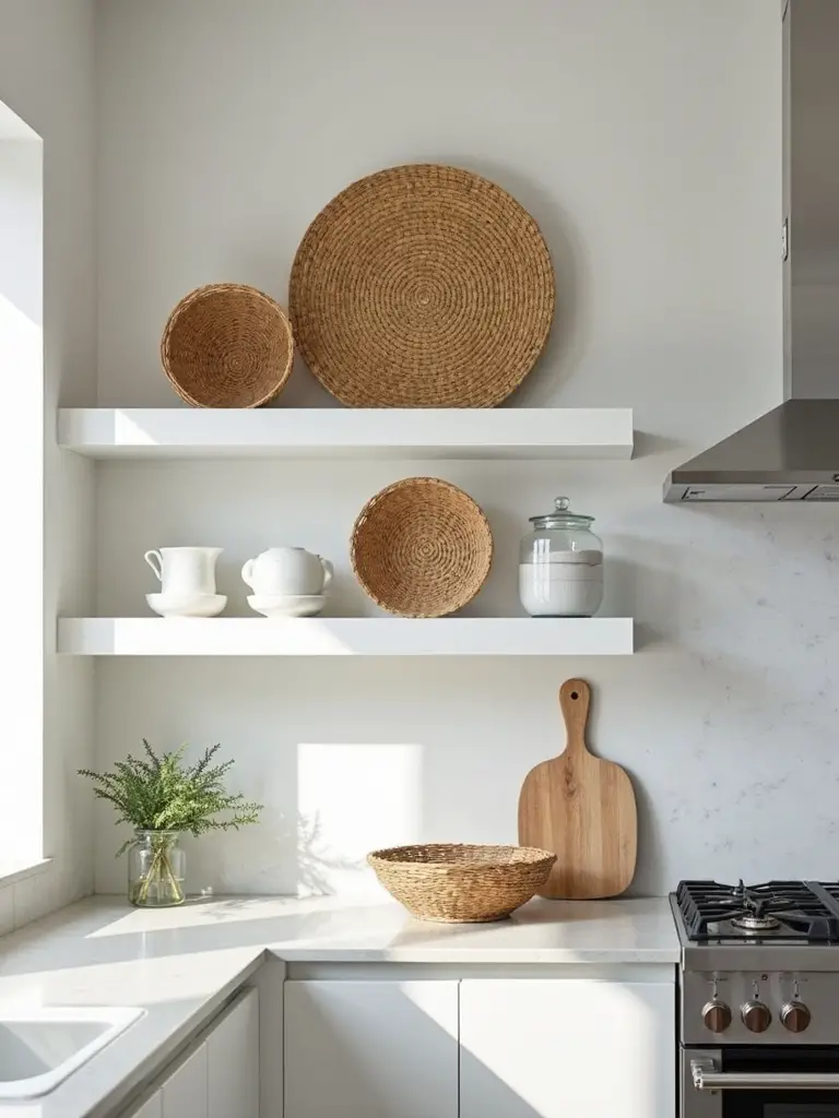 stylish open storage basket display