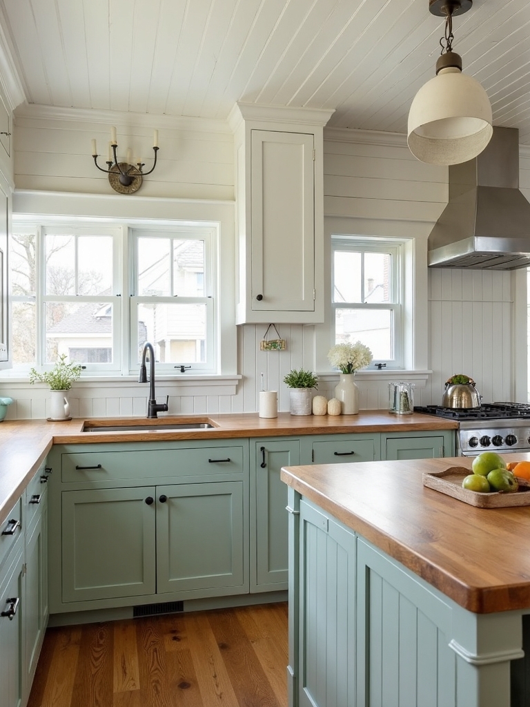 timeless coastal farmhouse kitchen cabinetry