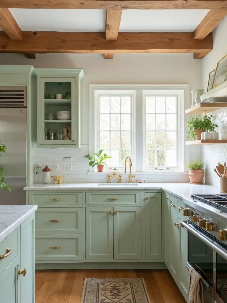tranquil countryside inspired kitchen design