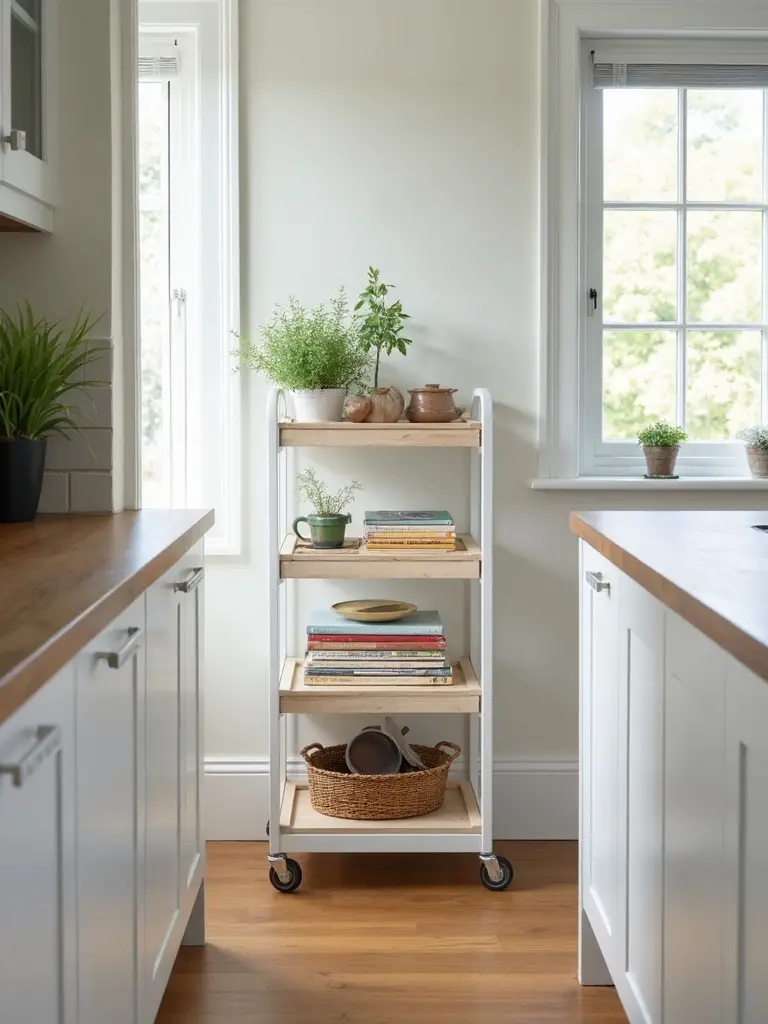 versatile rolling kitchen workspace solution
