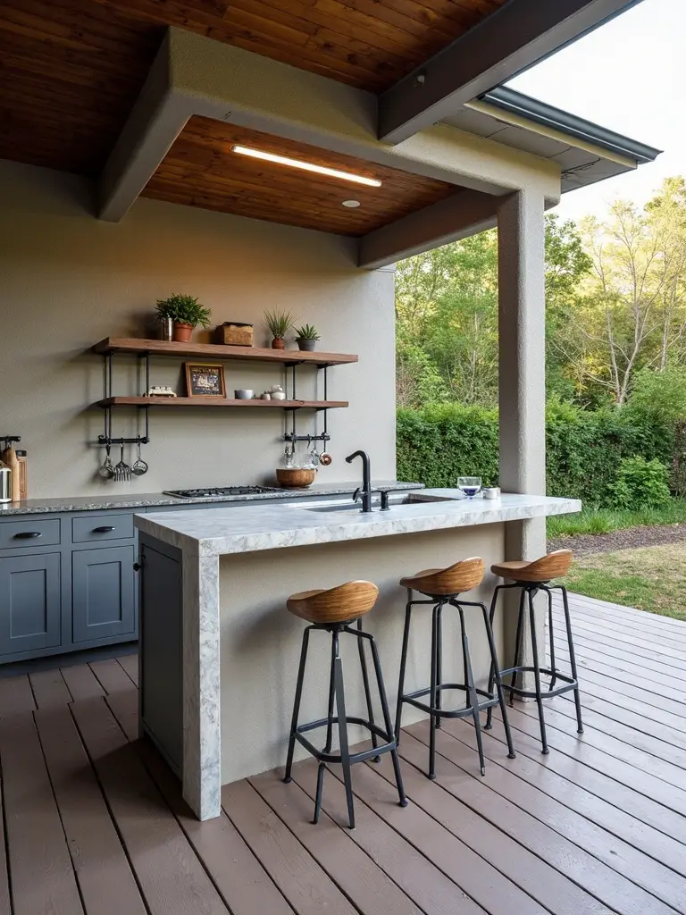 versatile weather resistant space saving outdoor bar