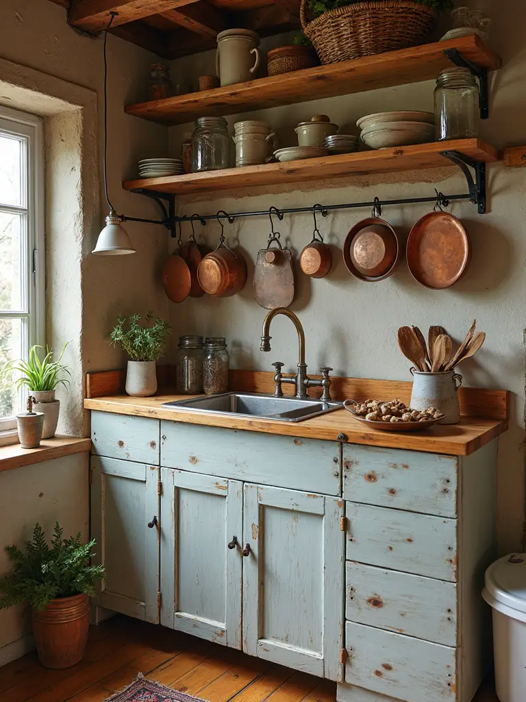 vintage elements for timeless cottage kitchen