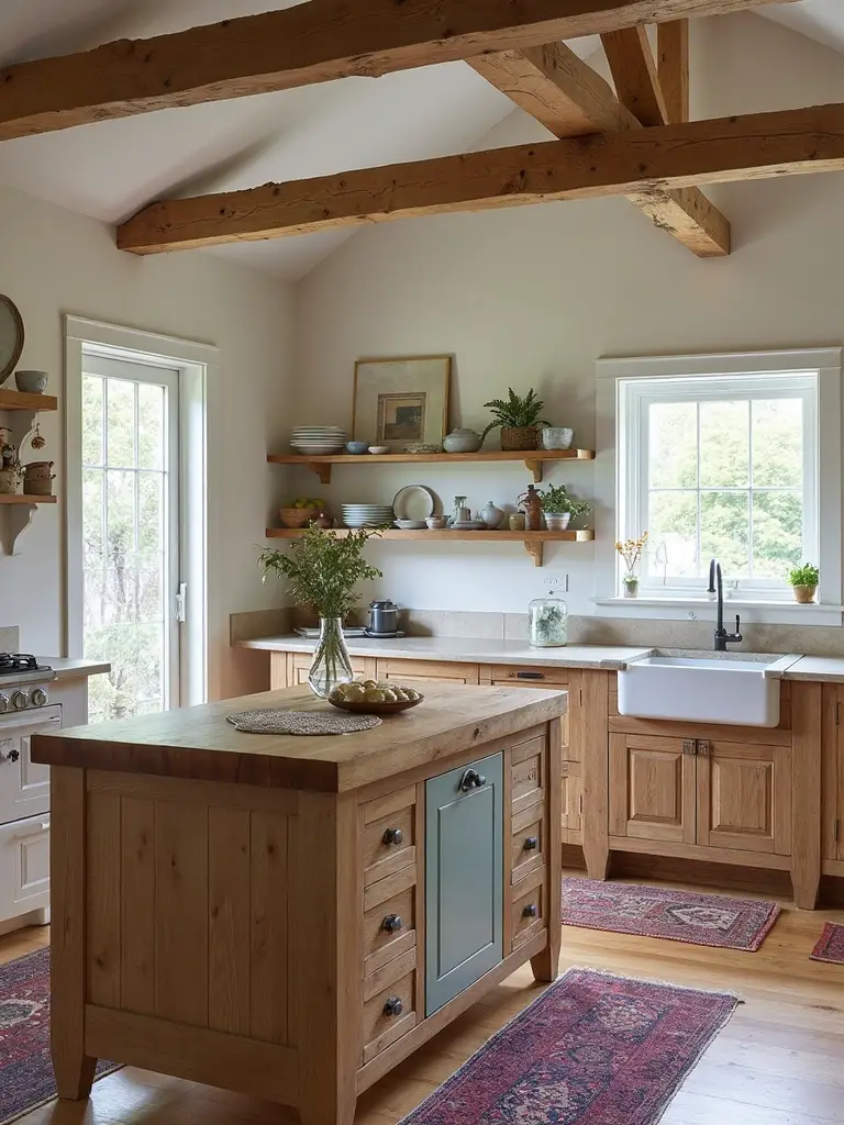 vintage farmhouse unfitted charming kitchen