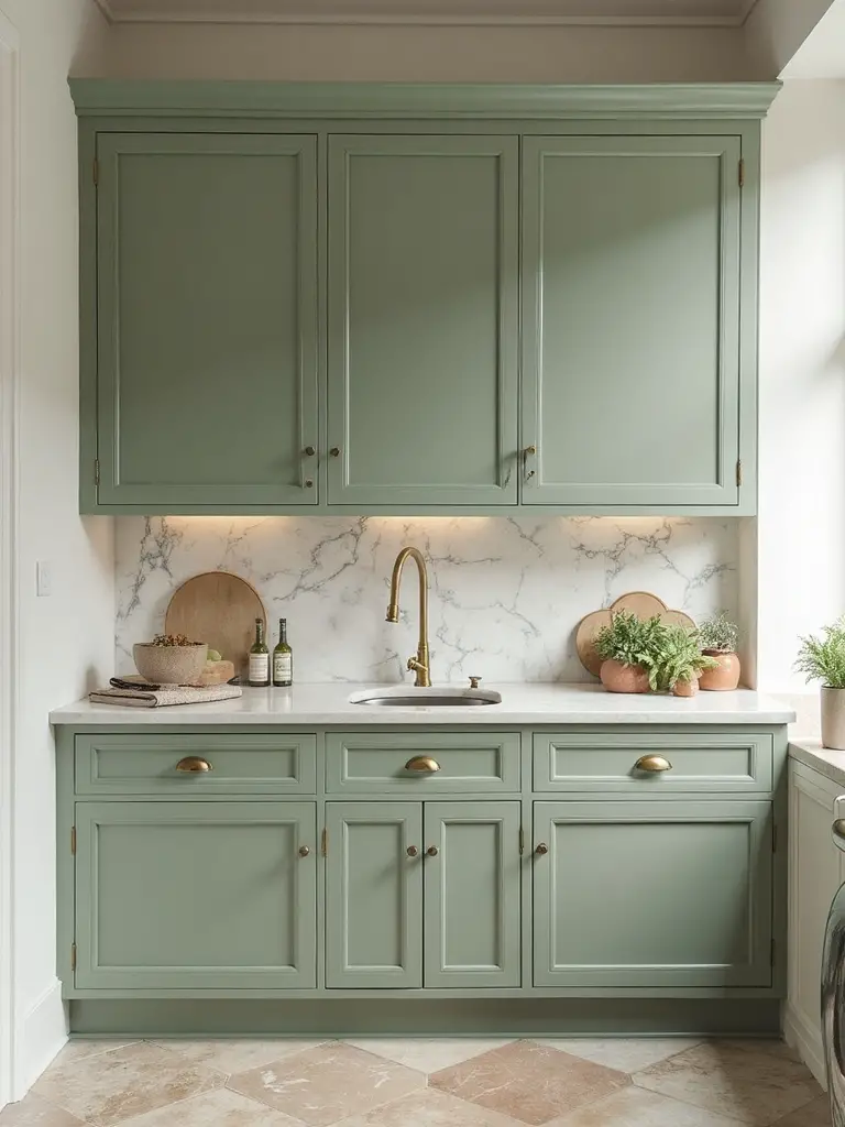 visually spacious sophisticated two tone kitchens
