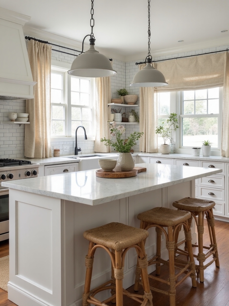 warm inviting farmhouse kitchen sophistication