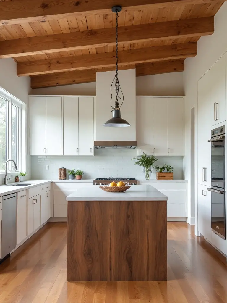 warm inviting wood accents