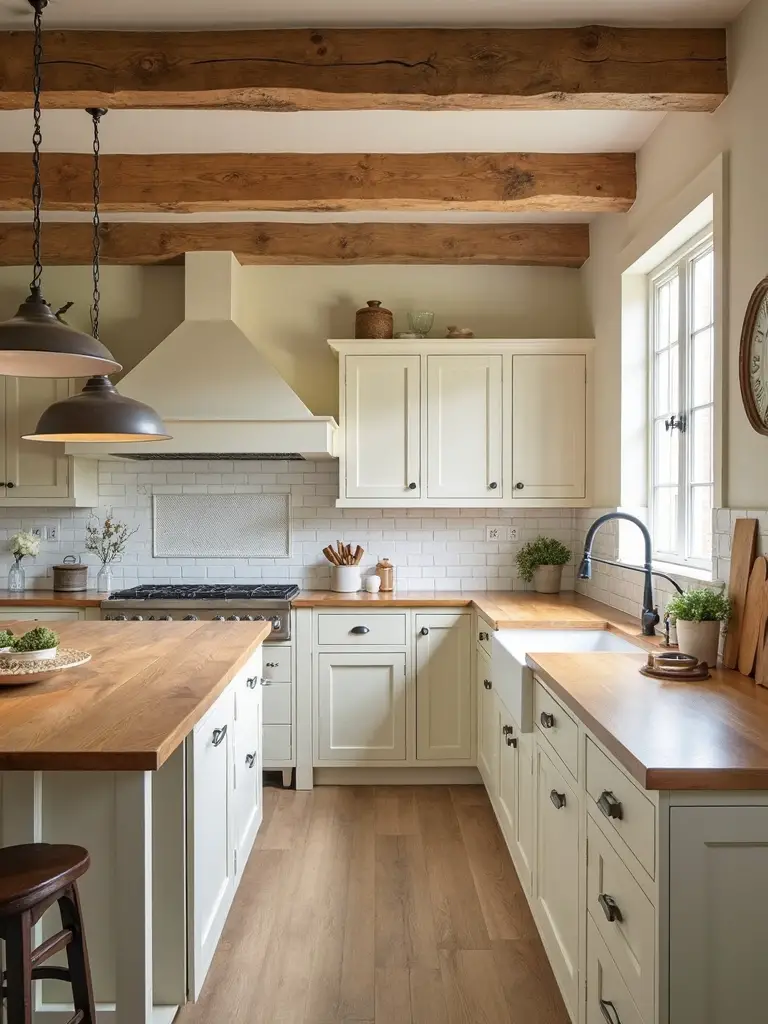 warm neutral organic wood retreat