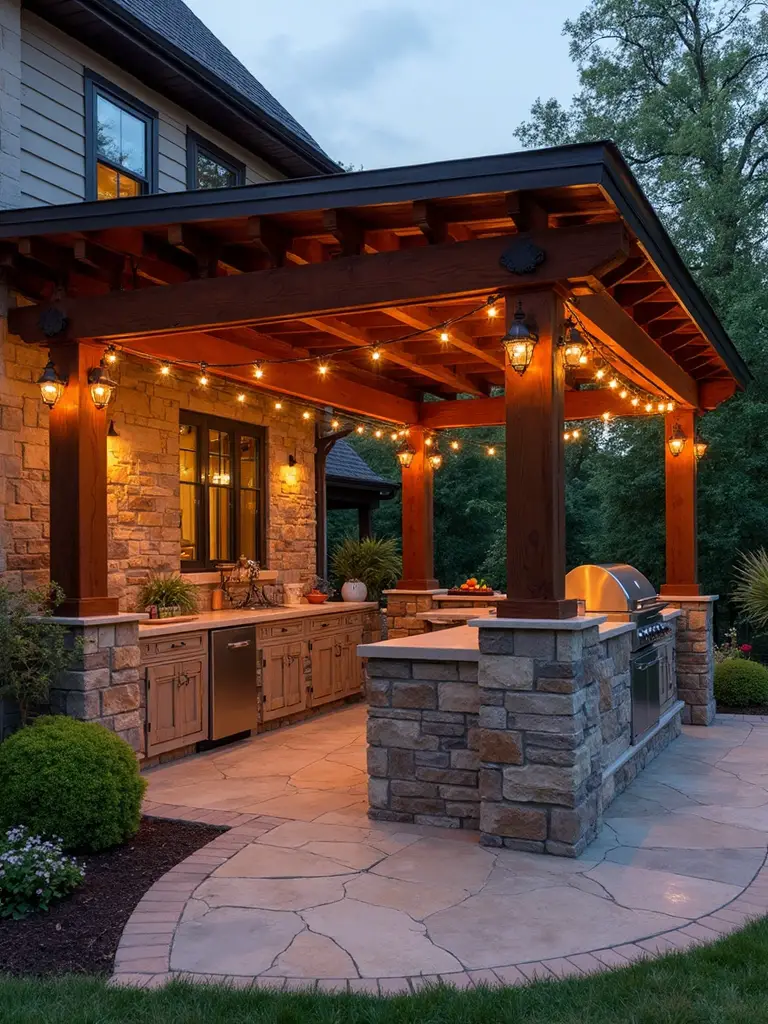 year round outdoor cooking haven