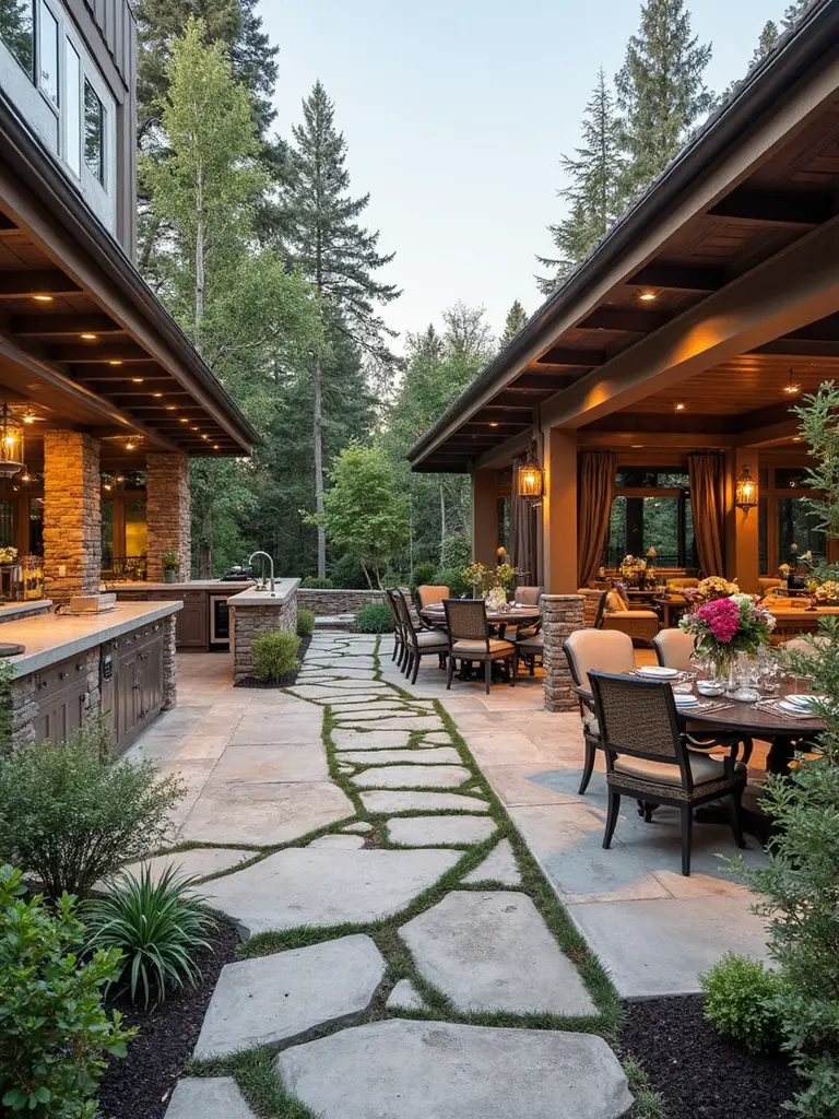 zoned functional entertaining seamless