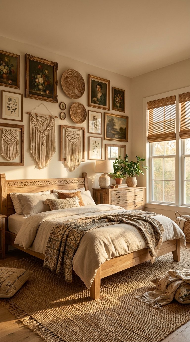 11 Earthy Boho Bedroom Ideas for Natural Warmth