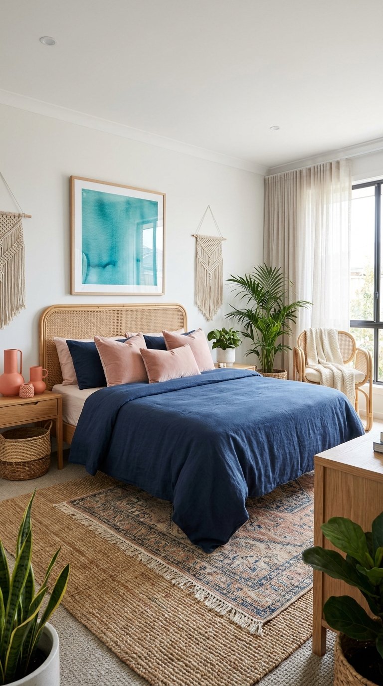 12 Blue Boho Bedroom Ideas With Breezy Vibes