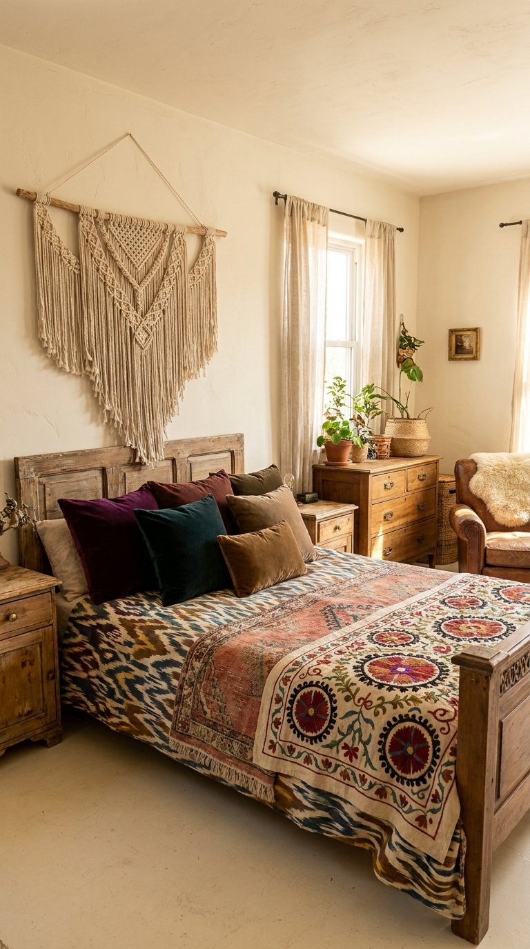 12 Vintage Boho Bedroom Ideas for Timeless Charm