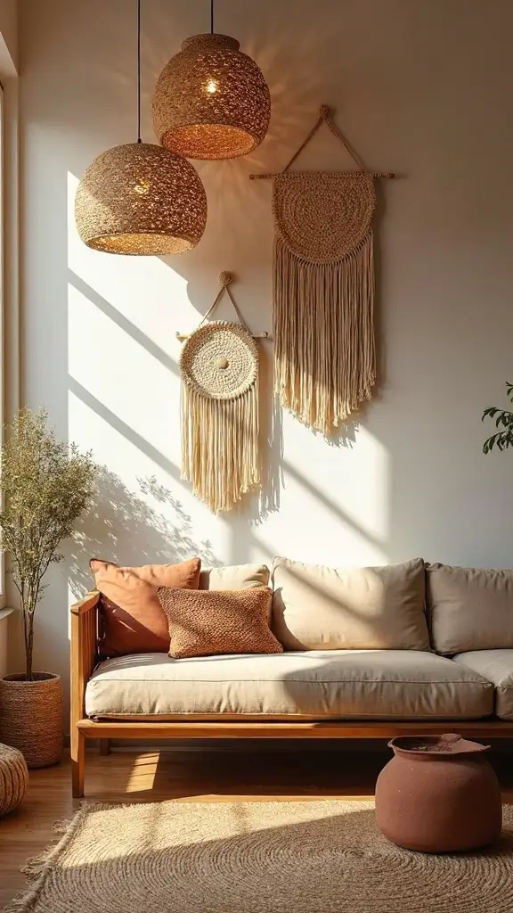 ambient lighting with natural materials