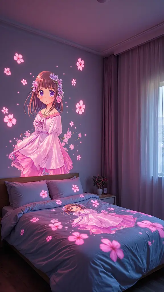 animated anime projection dynamic walls