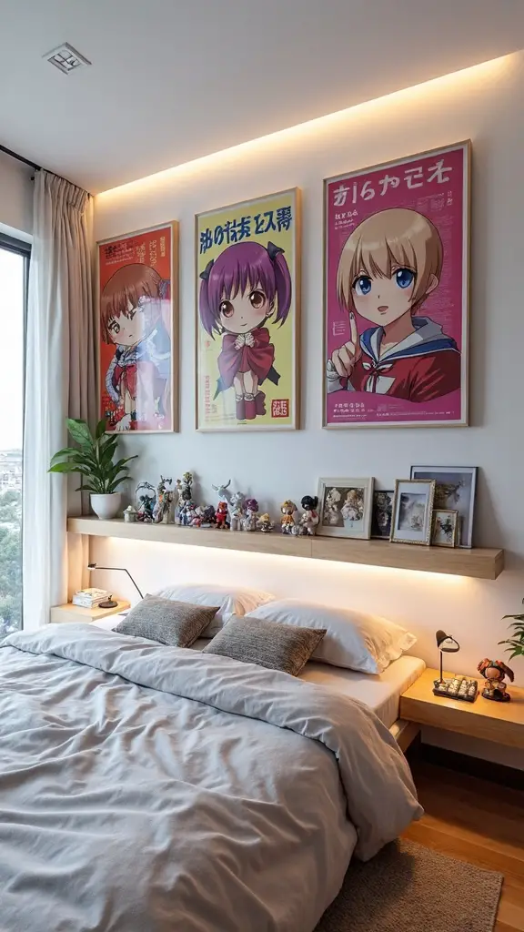 anime inspired bedroom wall decor ideas