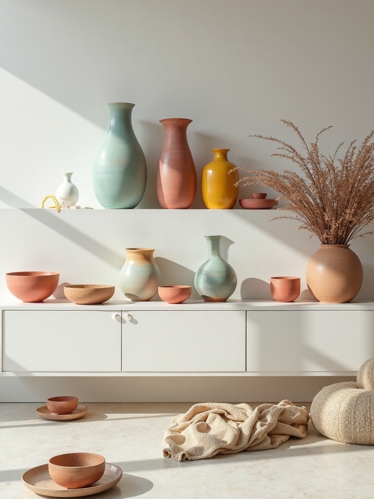 balanced captivating ceramic decor for minimalism