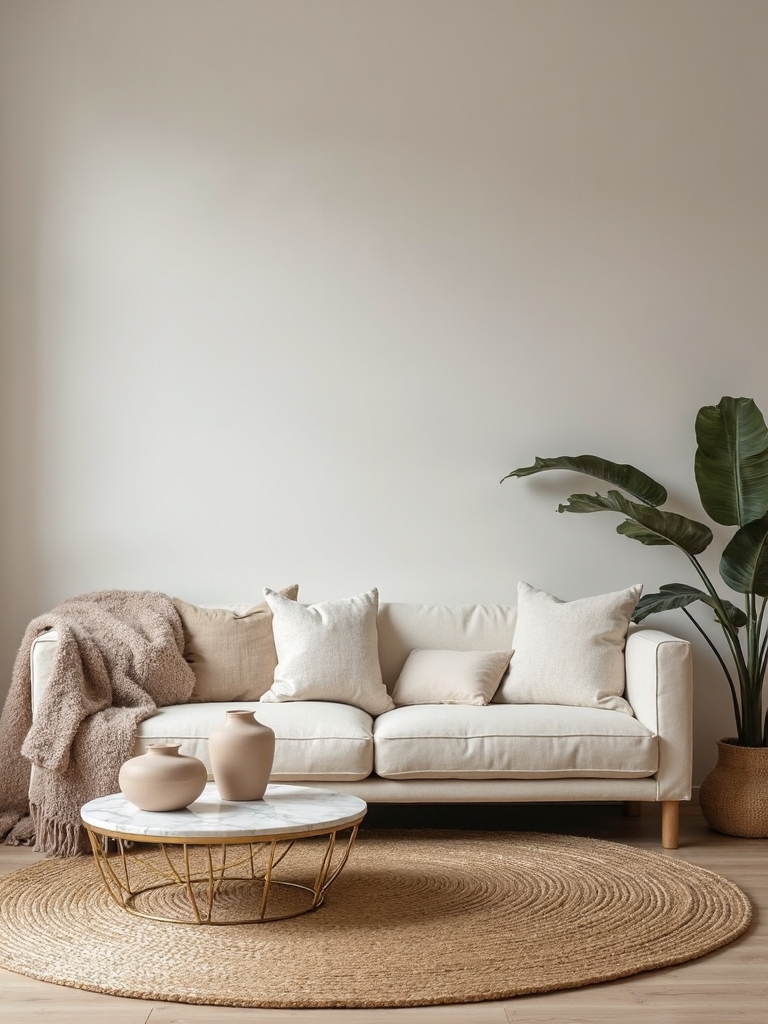 balanced minimalist textural sophistication