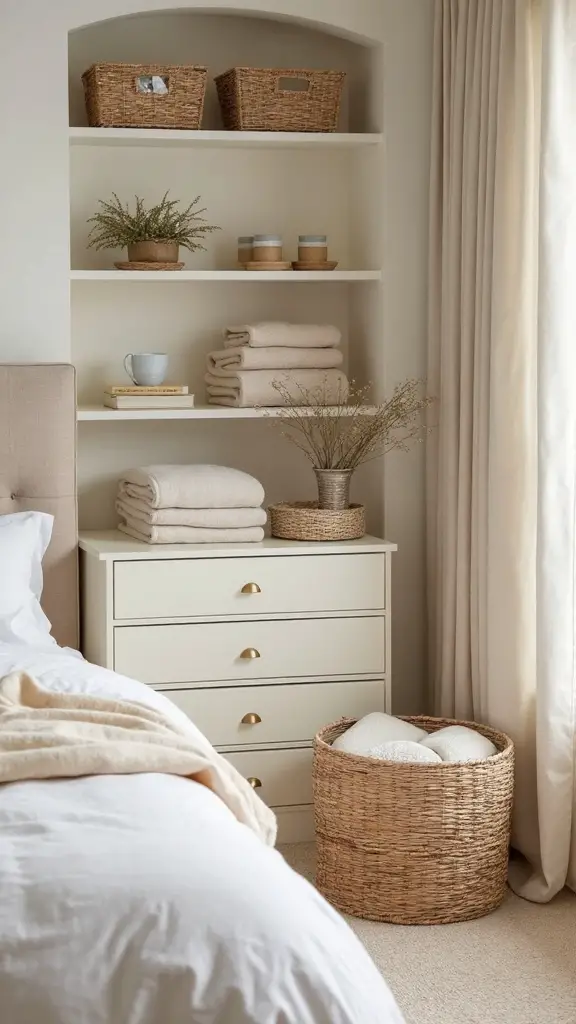 beige storage solutions organize seamlessly