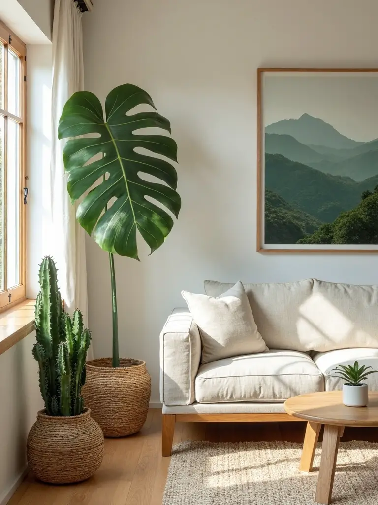 biophilic sanctuary with natural elements