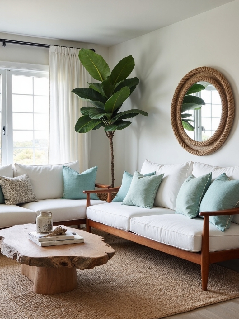 blending coastal and midcentury modern