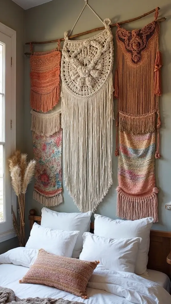 bohemian textile wall decor