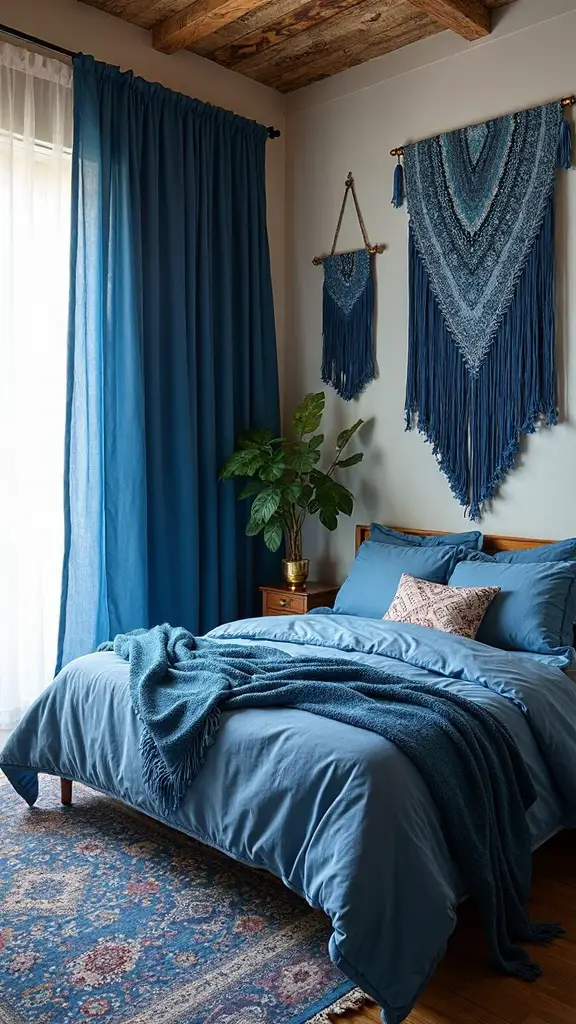 boho chic with vibrant colors